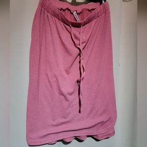 Womens Pink Midi skirt